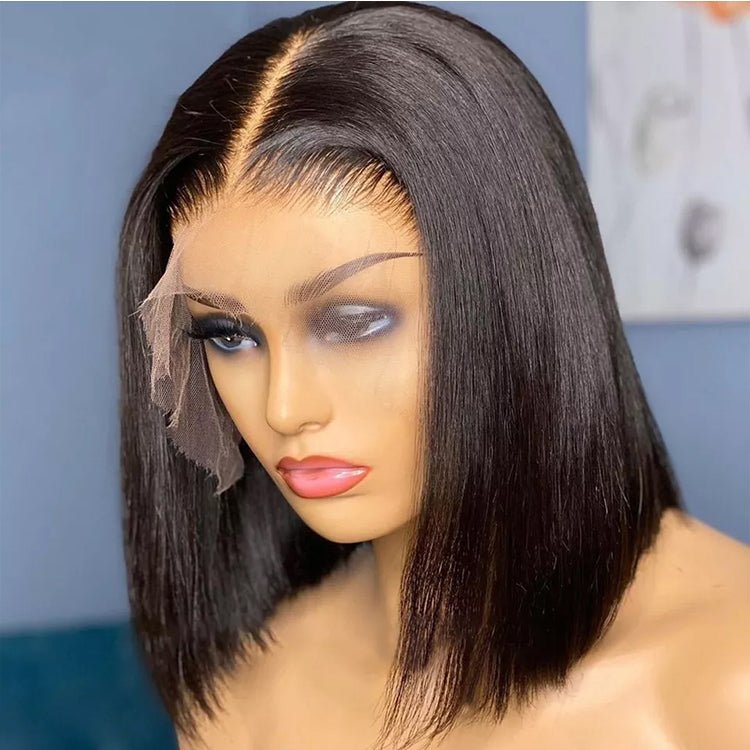 13x4 Lace Frontal Bob Straight Wig Human Hair - Hairliegant