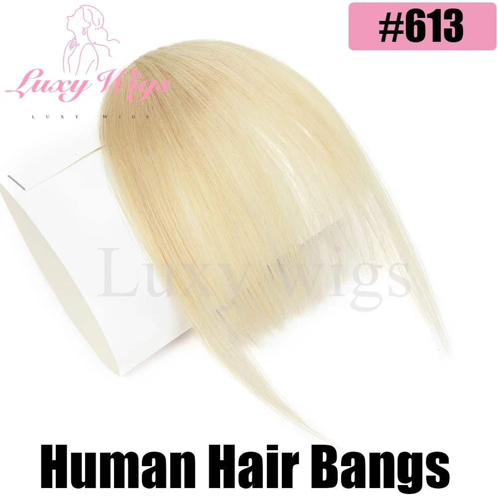 Luxy Beauty Bangs Clip in Fringe for Women, Daily Wispy Bangs - Black, Brown, Blonde - Hairliegant