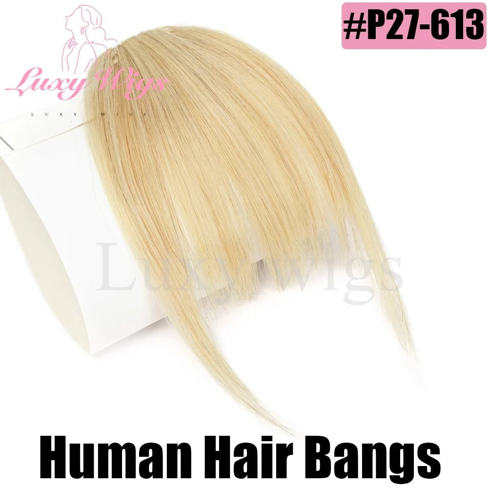 Luxy Beauty Bangs Clip in Fringe for Women, Daily Wispy Bangs - Black, Brown, Blonde - Hairliegant