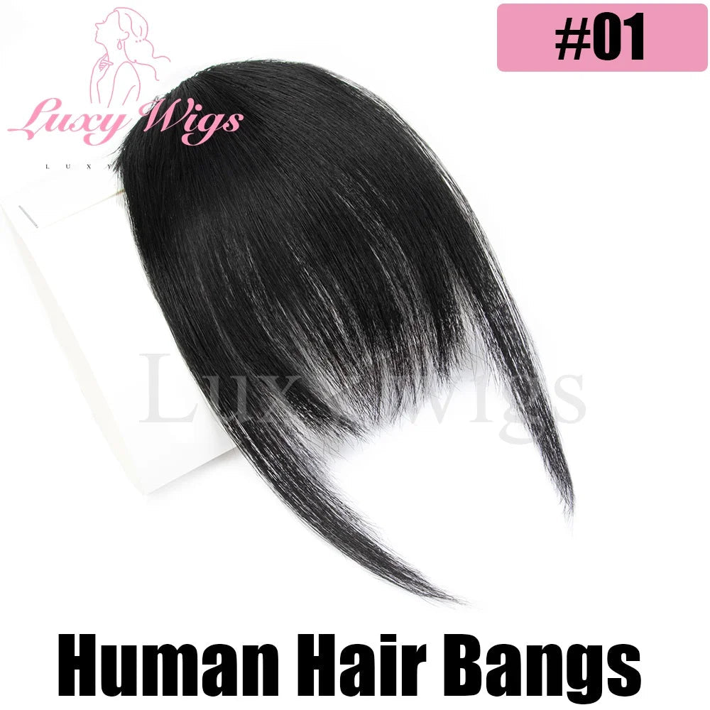Luxy Beauty Bangs Clip in Fringe for Women, Daily Wispy Bangs - Black, Brown, Blonde - Hairliegant
