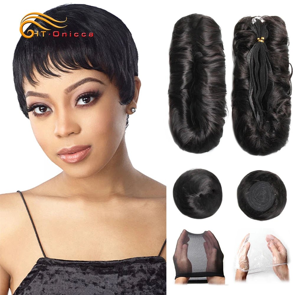 Curly Human Hair Bundles Brazilian Hair Weave Bundles Short Hair Human Hair Bundles For Woman - Hairliegant