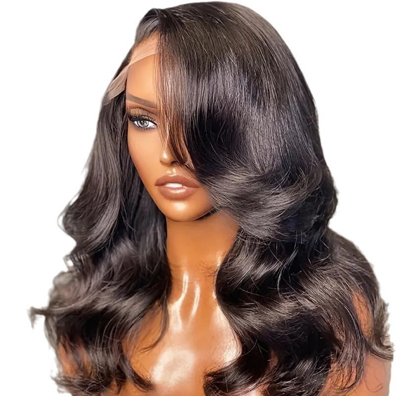 Front Lace Synthetic Wig with Wavy Curls - Hairliegant