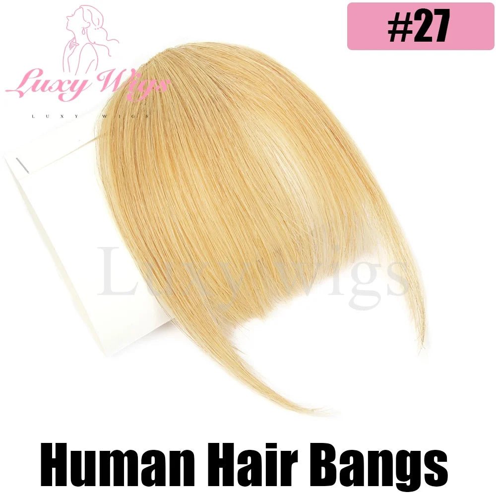 Luxy Beauty Bangs Clip in Fringe for Women, Daily Wispy Bangs - Black, Brown, Blonde - Hairliegant