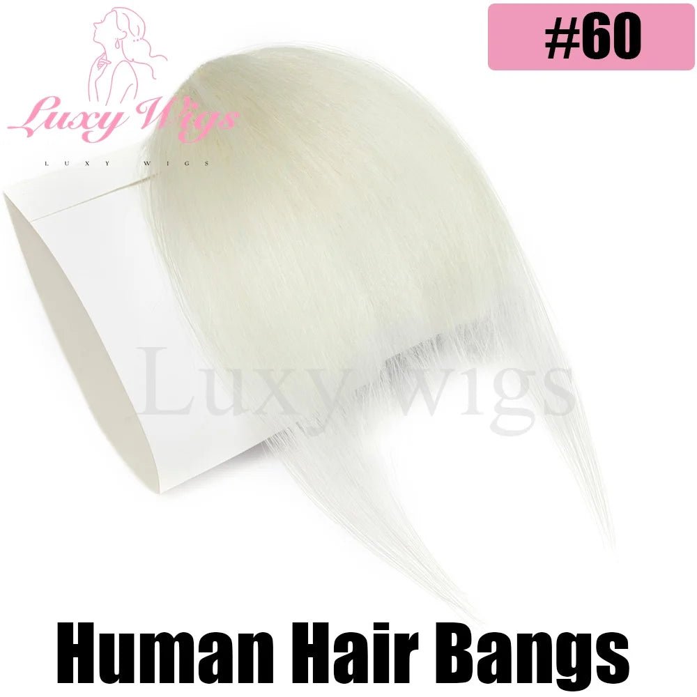 Luxy Beauty Bangs Clip in Fringe for Women, Daily Wispy Bangs - Black, Brown, Blonde - Hairliegant