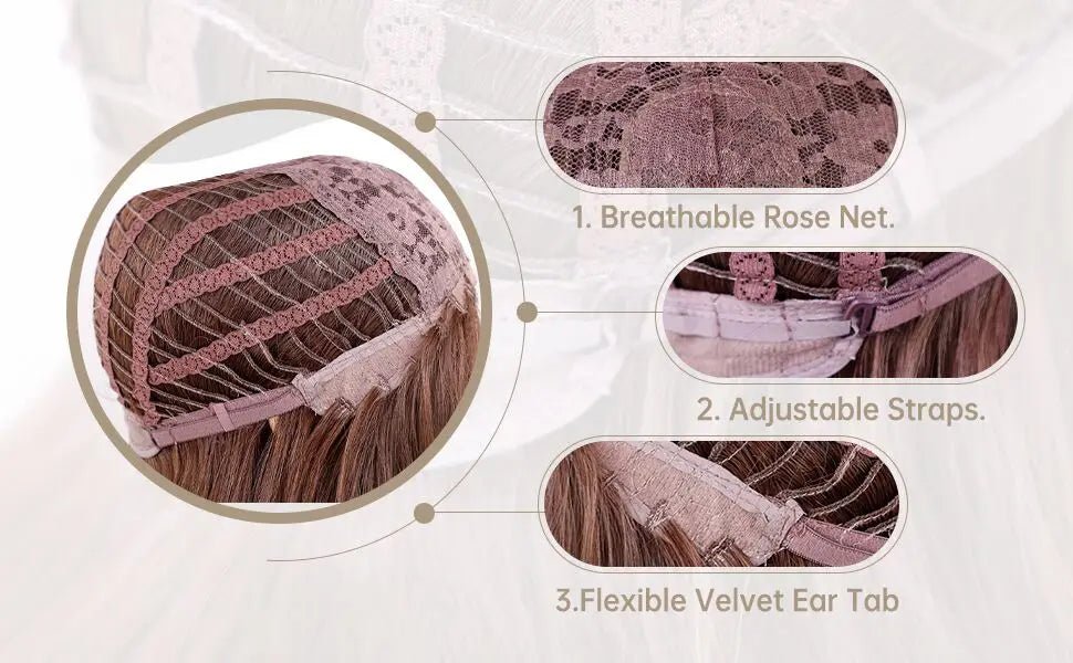 Short Wine Red Bob Wigs For Women Burgundy Bob Wigs With Thick Bangs Heat Resistant Synthetic Wig - Hairliegant